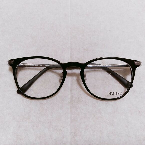Innotec Round Lightweight Designer Eyeglasses Frames And Case-Made In Japan - Picture 5 of 9